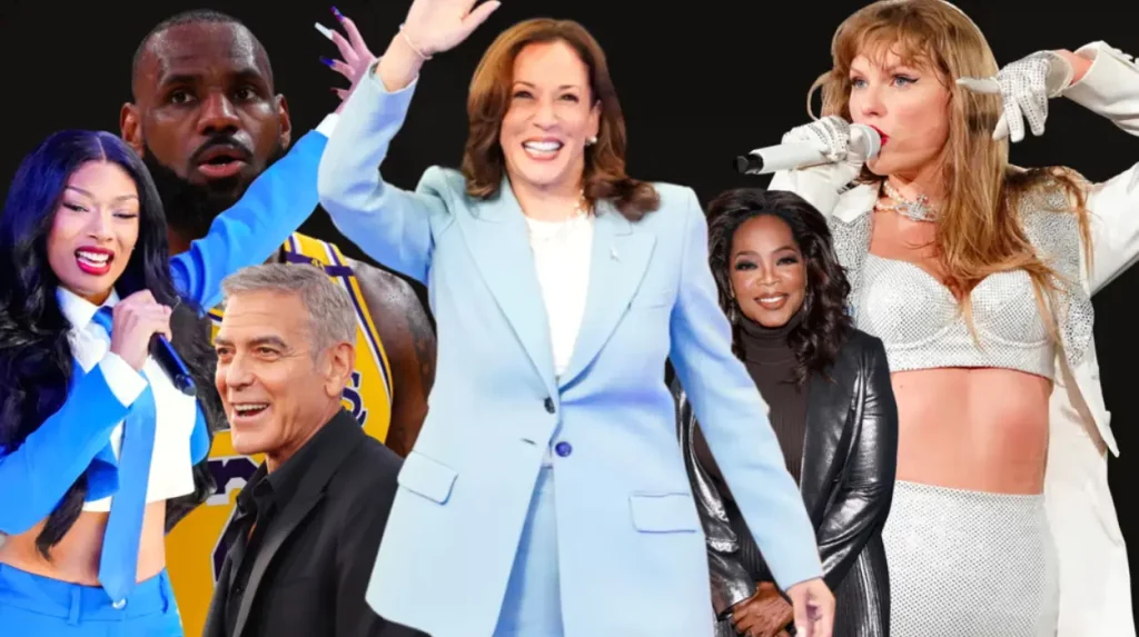 Harris's campaign is not linked to payments for celebrity endorsements