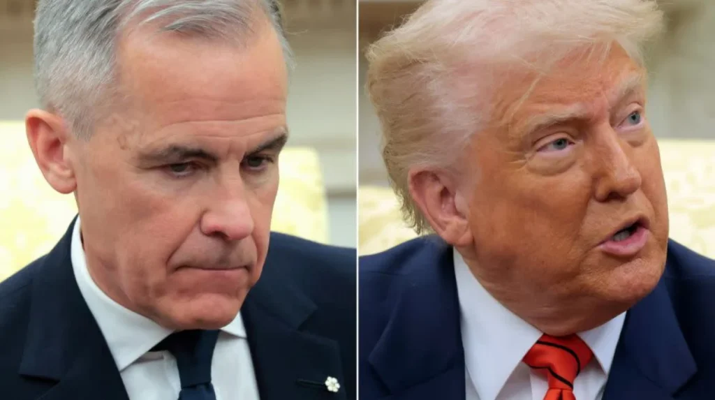 Trump’s Oval Office talk with Carney had friction but wasn’t Zelensky-level tense