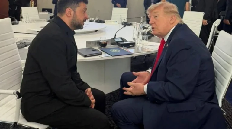 Trump urges Russia to make a deal at G7
